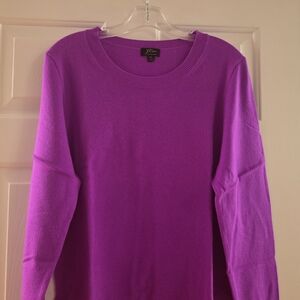 J. Crew Vibrant Magenta Cashmere Sweater